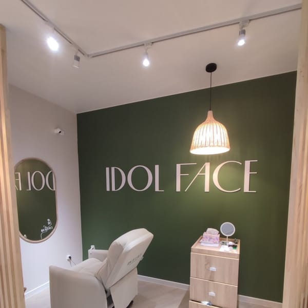 Logo on an accent wall